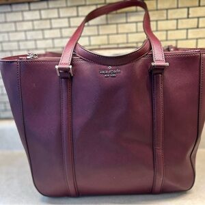 Kate Spade Briar Newbury Lane Cherrywood Large Tote Bag, Purse, Handbag, Satchel